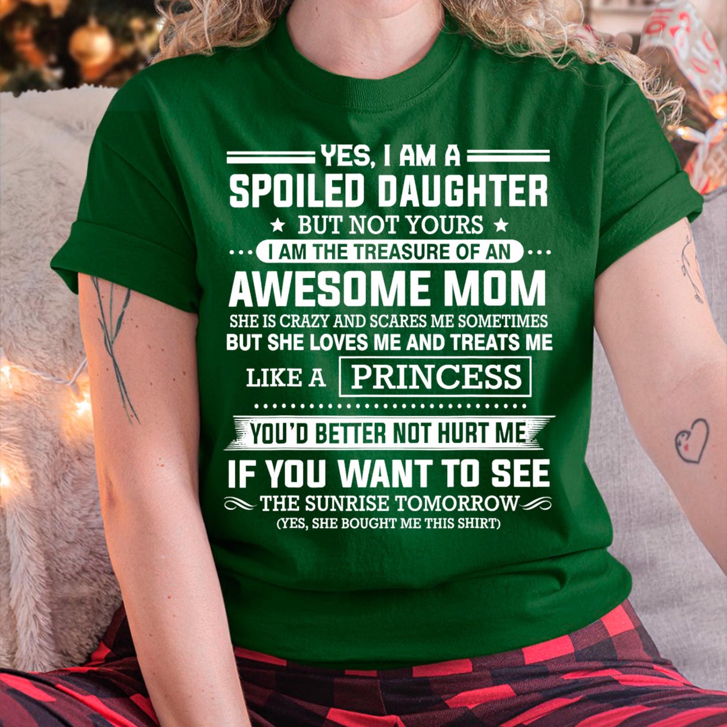 I Get My Attitude From My Freaking Awesome Mom - Gift for Daughter From Mom - LUNA00