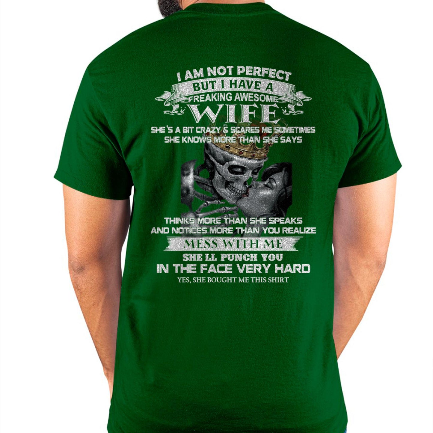 I Am Not Perfect But I Have A Freaking Awesome Wife - Gift For Husband From Wife - LUNA00 (SKU06-34-00)