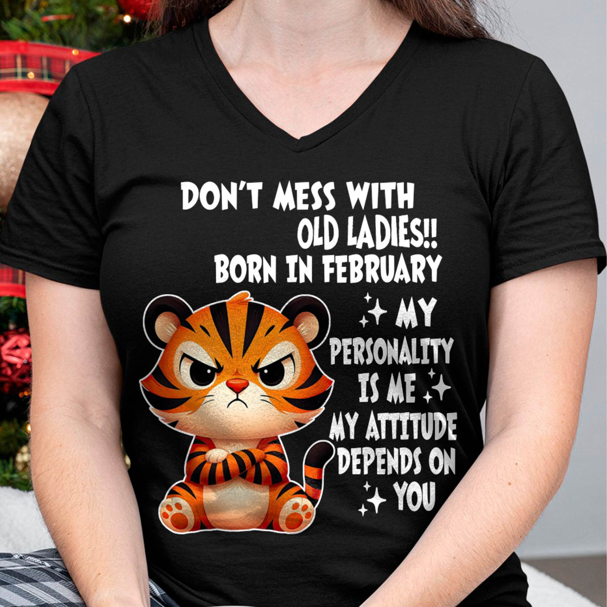 FEBRUARY SHIRT, MY ATTITUDE DEPENDS ON YOU - FMA LUNA02 (SKU2604-60-02)