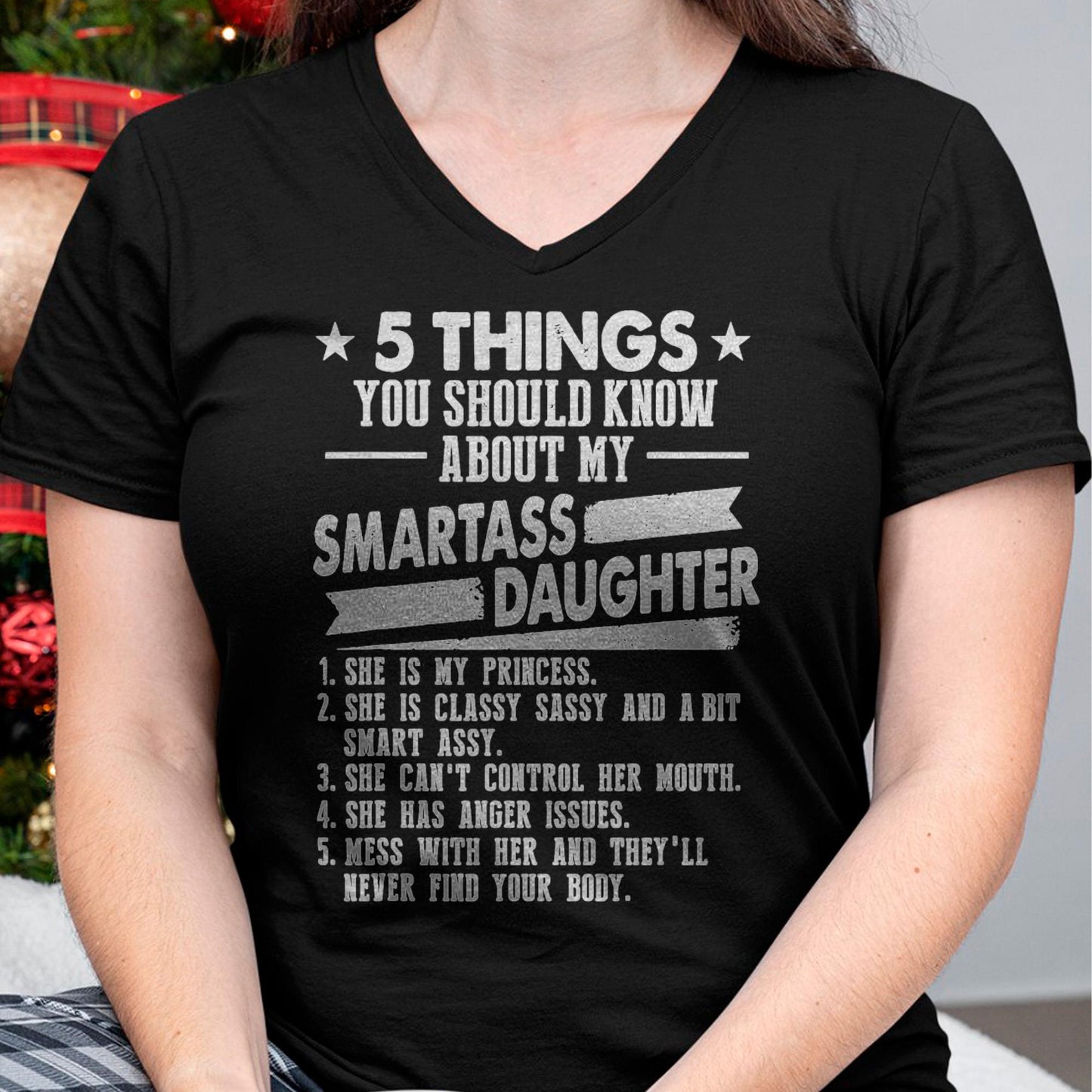 5 Things You Should Know About My Smartass Daughter - Gift for Daughter from Mom - LUNA00
