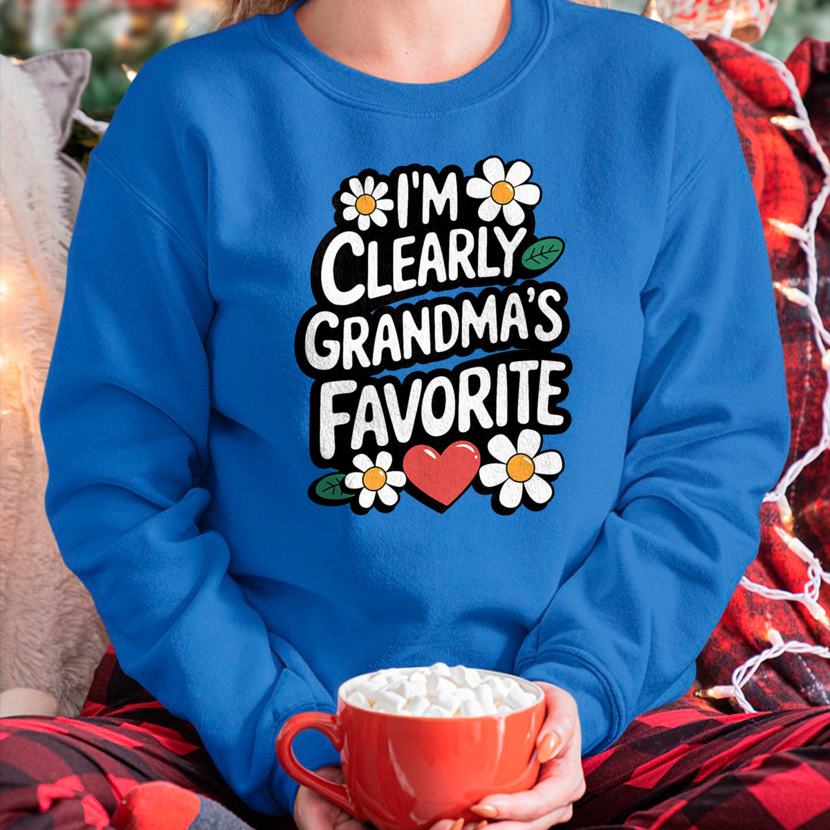 Best Grandma Shirt, Proud Grandma Unisex T-Shirt/Hoodie/Sweatshirt HLT00 - I'm Clearly Grandma's Favorite, Granddaughter Grandma T-Shirt (2)