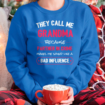 Best Grandma Shirt, Proud Grandma Unisex T-Shirt/Hoodie/Sweatshirt HLT00 - Funny Grandma Shirt, Grandma Partner In Crime T-Shirt