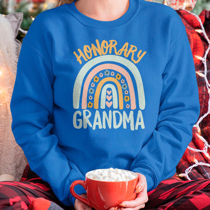 Best Grandma Shirt, Proud Grandma Unisex T-Shirt/Hoodie/Sweatshirt HLT00 - Honorary Grandma Foster Granddaughter Grandson Boho Rainbow T-Shirt