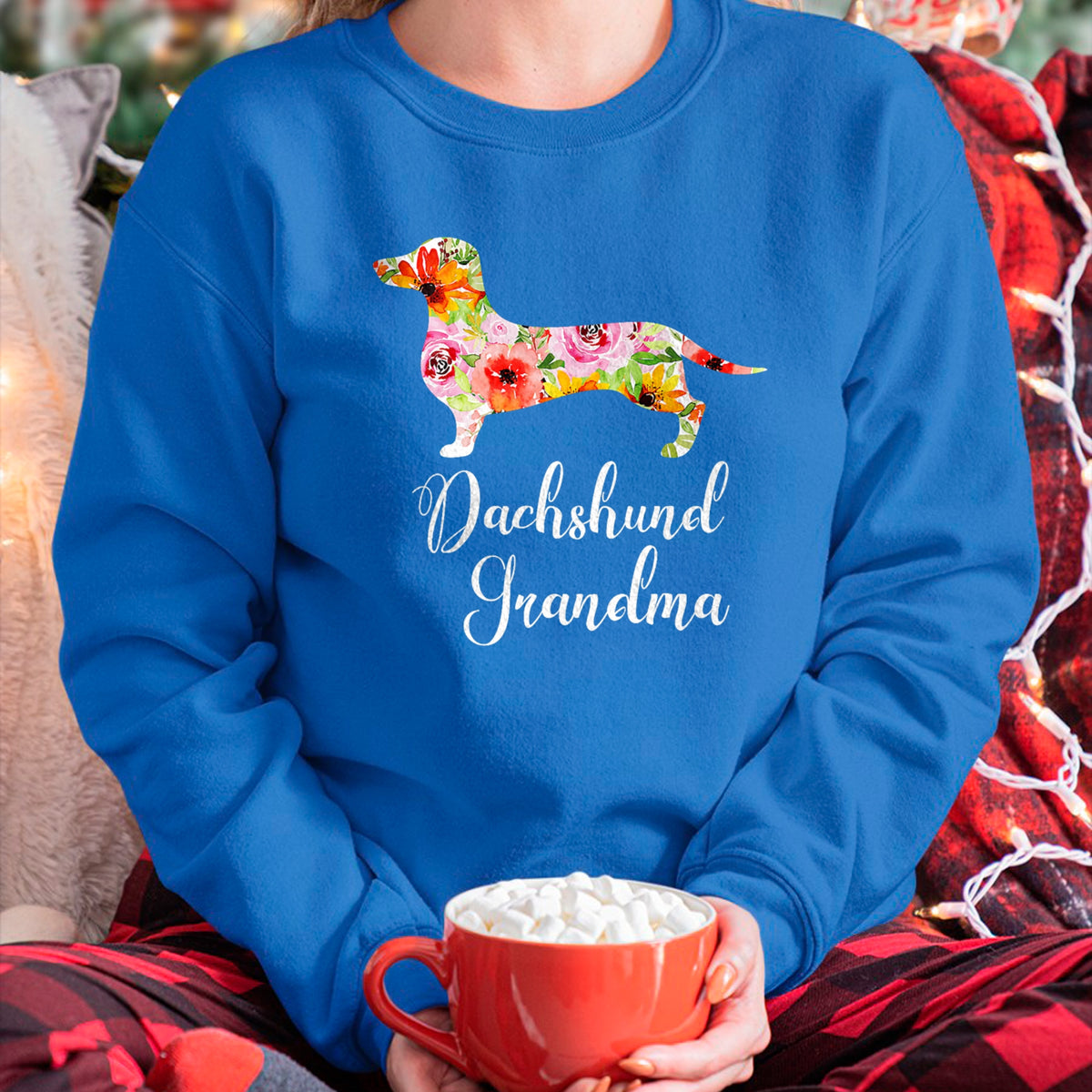Best Grandma Shirt, Proud Grandma Unisex T-Shirt/Hoodie/Sweatshirt HLT00 - Dachshund Grandma T-Shirt Funny Dog Lover's Novelty Gift T-Shirt