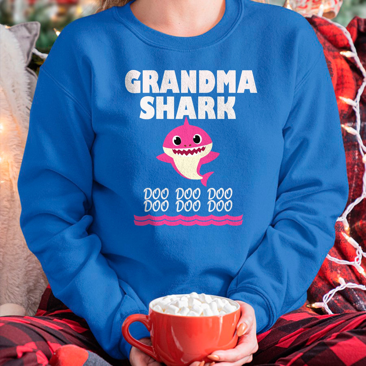 Best Grandma Shirt, Proud Grandma Unisex T-Shirt/Hoodie/Sweatshirt HLT00 - Funny Grandma shark t-shirt gift for grandma tee T-Shirt