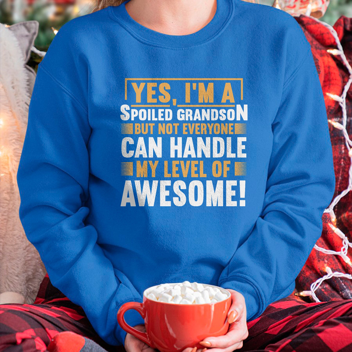 Best Grandma Shirt, Proud Grandma Unisex T-Shirt/Hoodie/Sweatshirt HLT00 - Grandparents Grandma Spoiled Grandson T-Shirt (1)