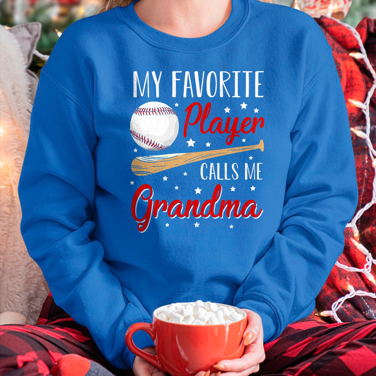 Best Grandma Shirt, Proud Grandma Unisex T-Shirt/Hoodie/Sweatshirt HLT00 - Baseball My Favorite Player Calls Me Grandma Heart T-Shirt