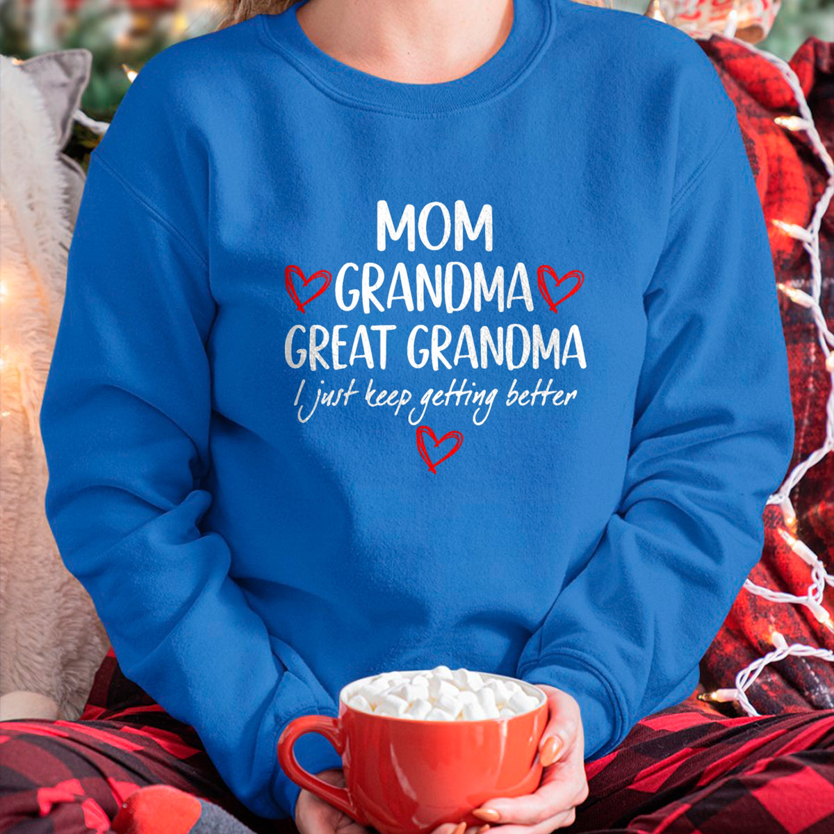 Best Grandma Shirt, Proud Grandma Unisex T-Shirt/Hoodie/Sweatshirt HLT00 - Gifts for Grandma from Grandkids Mom Grandma Great Grandma T-Shirt