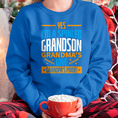 Best Grandma Shirt, Proud Grandma Unisex T-Shirt/Hoodie/Sweatshirt HLT00 - Grandma Spoiled Grandson Grandparents T-Shirt (1)Grandma Spoiled Grandson Grandparents T-Shirt (Copy)