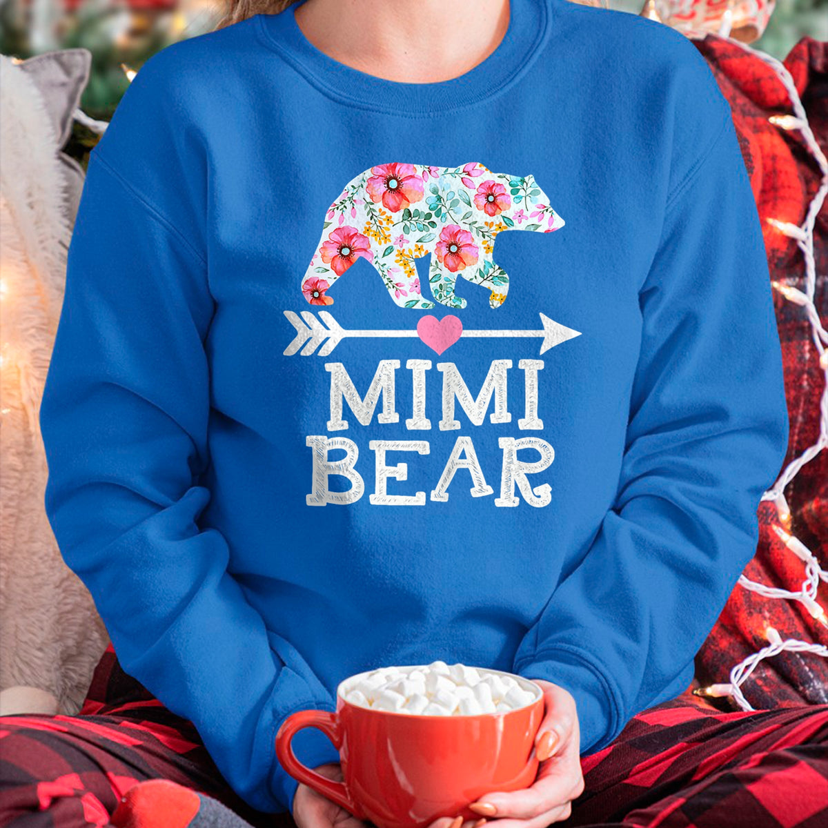 Best Grandma Shirt, Proud Grandma Unisex T-Shirt/Hoodie/Sweatshirt HLT00 - Mimi Bear Mom Grandma Floral Happy Mother's Day tee T-Shirt