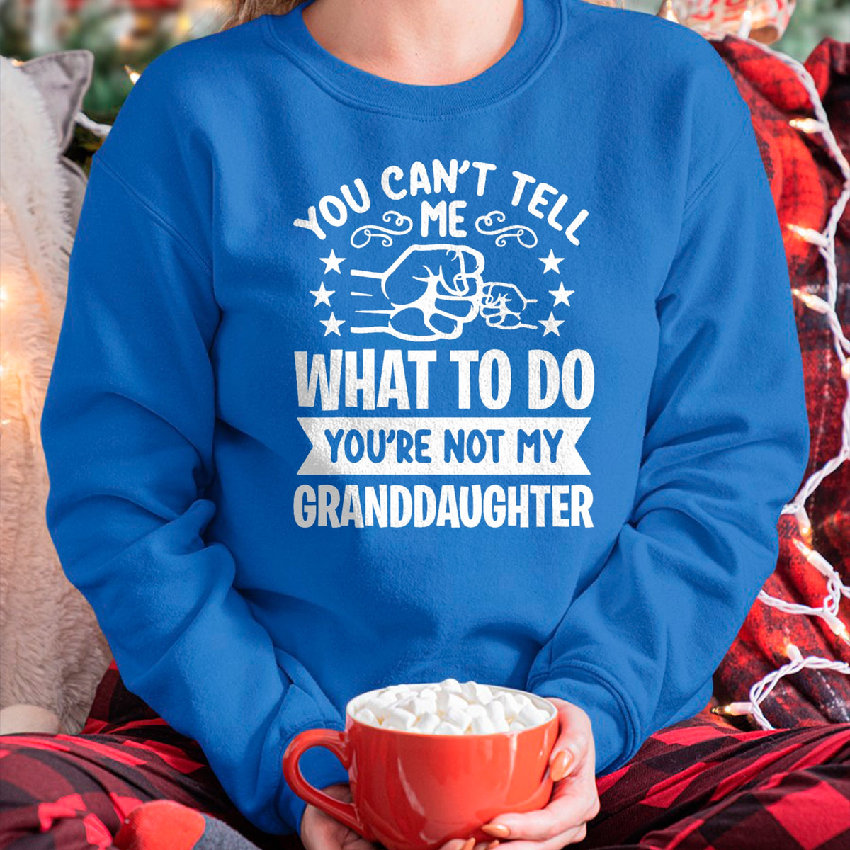 Best Grandma Shirt, Proud Grandma Unisex T-Shirt/Hoodie/Sweatshirt HLT00 - You can't Tell me what to do You're not my Granddaughter T-Shirt