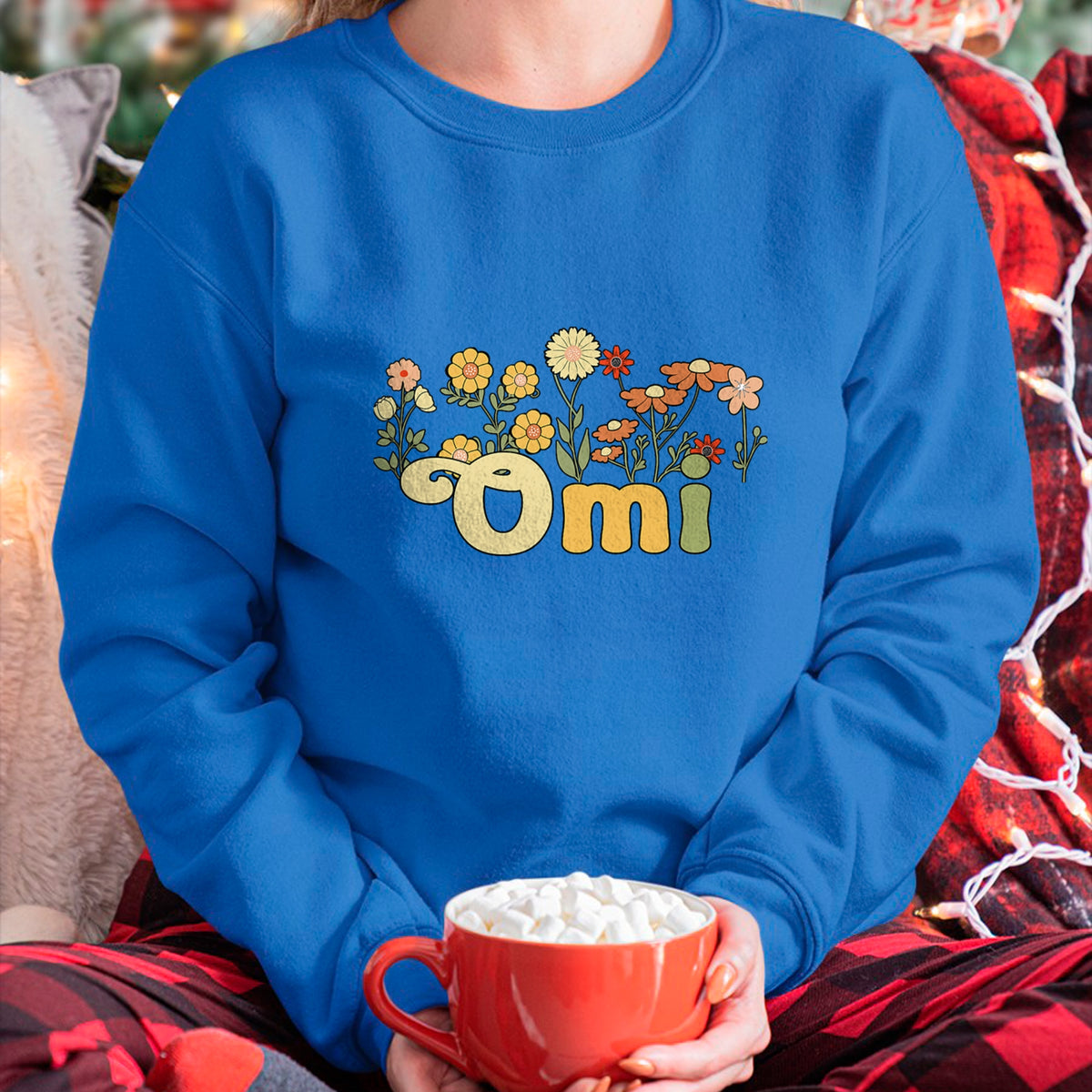 Best Grandma Shirt, Proud Grandma Unisex T-Shirt/Hoodie/Sweatshirt HLT00 - Groovy Omi Grandmother Flowers Omi Grandma T-Shirt