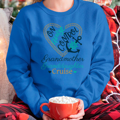 Best Grandma Shirt, Proud Grandma Unisex T-Shirt/Hoodie/Sweatshirt HLT00 - Grandmother Granddaughter Cruise Fun Fam Cruise Love Cruise T-Shirt