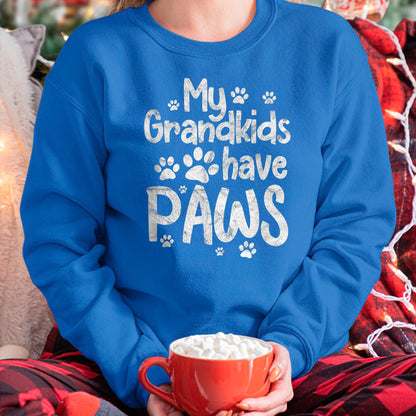 Best Grandma Shirt, Proud Grandma Unisex T-Shirt/Hoodie/Sweatshirt HLT00 - My Grandkids Have Paws Funny Dog Cat Grandma Grandmother T-Shirt