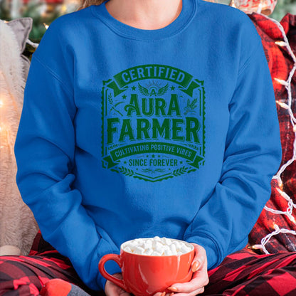 Best Farmer Life Shirt, Funny Farmer UnisexT-Shirt/Hoodie/Sweatshirt HLT00 - Certified Aura Farmer Positive Vibes Funny T-Shirt