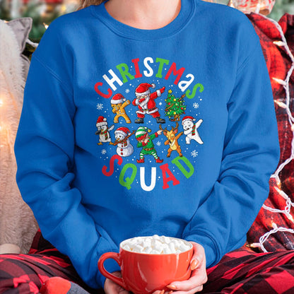 Christmas Squad Santa Dabbing Elf Family Matching Pajamas T-Shirt - Christmas Unisex T-Shirt/Hoodie/Sweatshirt - HNDS00