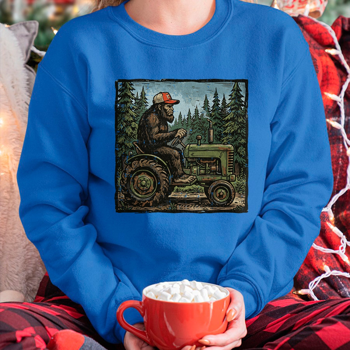 Best Farmer Life Shirt, Funny Farmer UnisexT-Shirt/Hoodie/Sweatshirt HLT00 - Bigfoot Sasquatch Tractor Funny Farm Farmer Men Women Kids T-Shirt