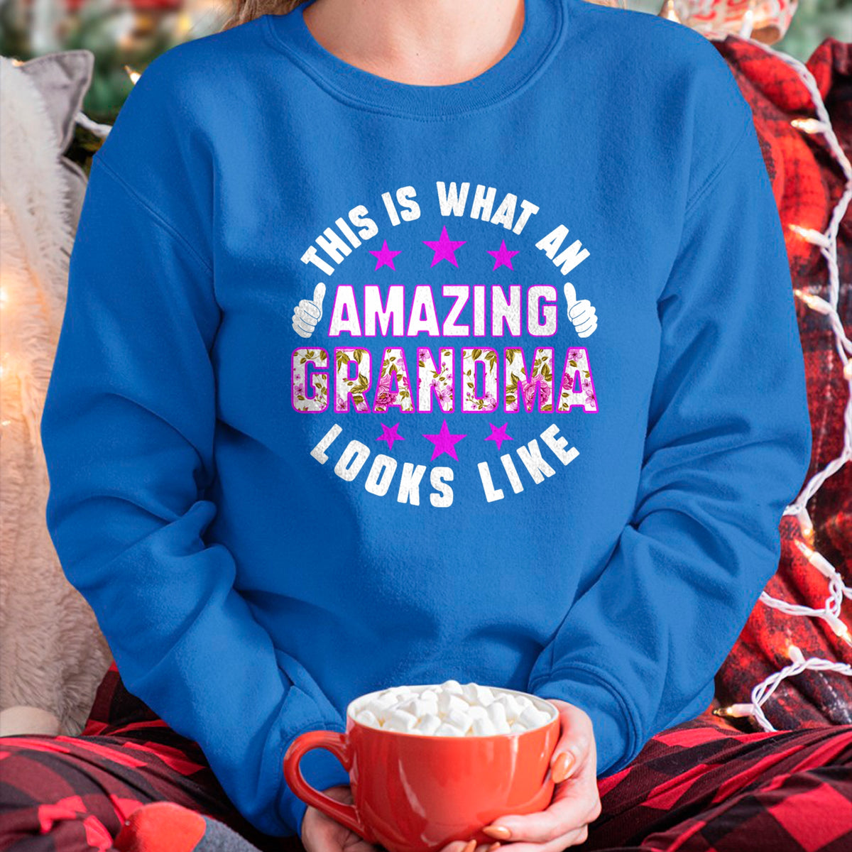 Best Grandma Shirt, Proud Grandma Unisex T-Shirt/Hoodie/Sweatshirt HLT00 - This Is What An Amazing Grandma Looks Like Shirt Mothers Day T-Shirt