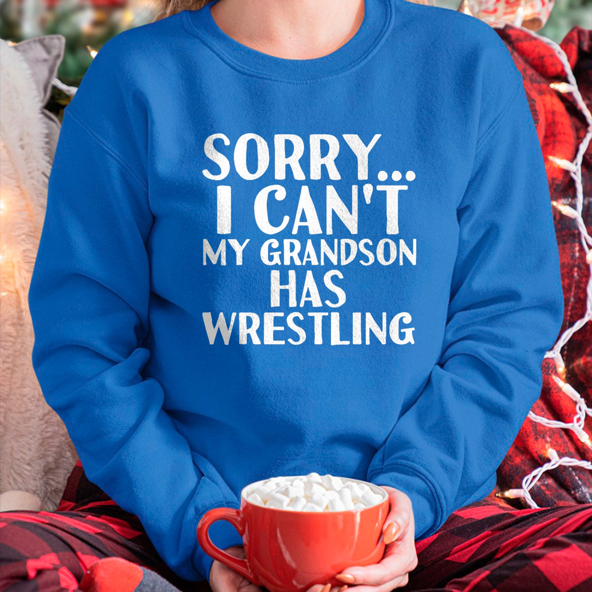 Best Grandma Shirt, Proud Grandma Unisex T-Shirt/Hoodie/Sweatshirt HLT00 - Grandpa Grandma  My Grandson Has Wrestling T-Shirt