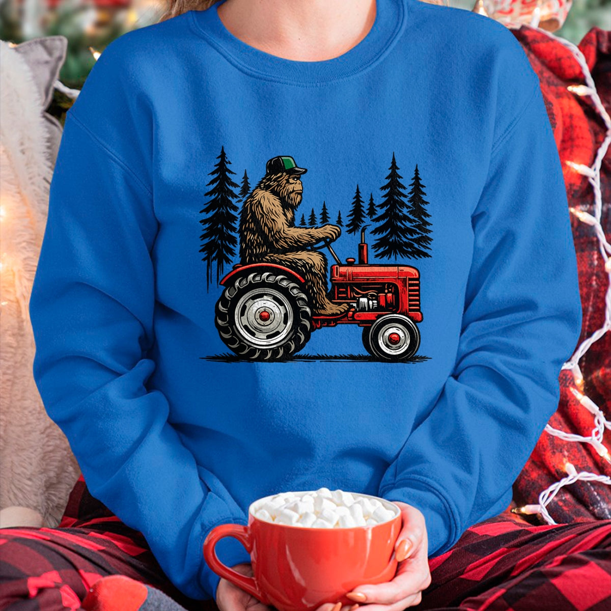 Best Farmer Life Shirt, Funny Farmer UnisexT-Shirt/Hoodie/Sweatshirt HLT00 - Bigfoot Tractor Farming Funny Farmer Sasquatch Lovers T-Shirt