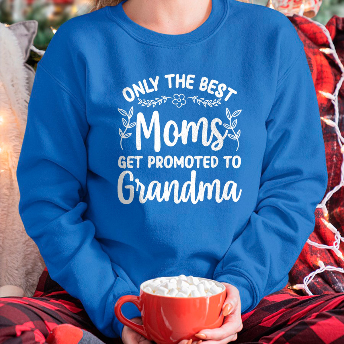Best Grandma Shirt, Proud Grandma Unisex T-Shirt/Hoodie/Sweatshirt HLT00 - Grandma Art For Women Mom Promoted To Grandmother Grandma T-Shirt (1)