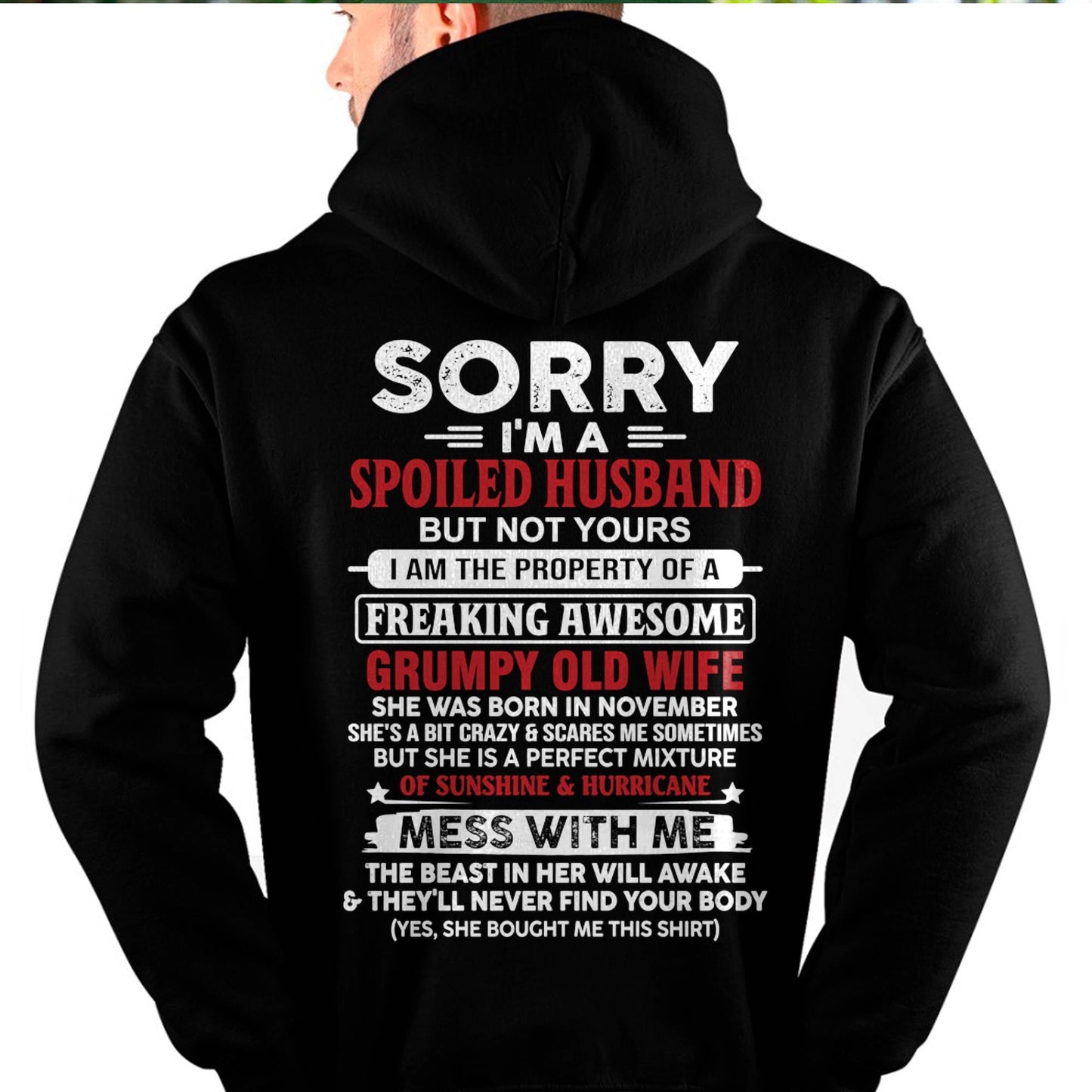 November - Spoiled Husband - Perfect Gift From Wife - LUNA11 (SKU11-02-11)