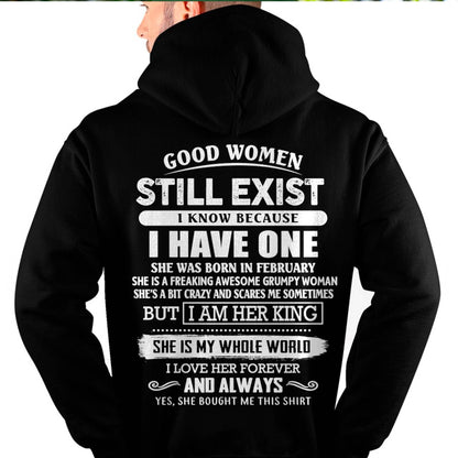 FEBRUARY - GOOD WOMEN STILL EXIST - PERFECT GIFT FROM WIFE, GIRLFRIEND - LUNA02 (SKU12-306-02)