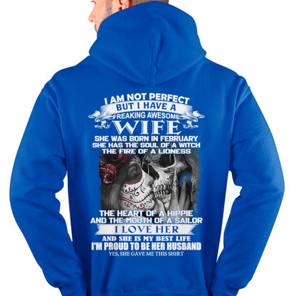 I Am Not Perfect But I Have A Freaking Awesome Wife - Gift For Husband From Wife - LUNA02 (SKU06-31-02)