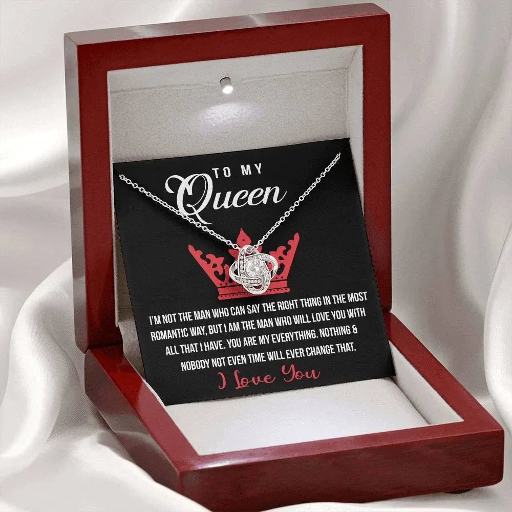 TO MY WIFE "You Are My Everything" - FROM HUSBAND - Premium Love Knot Necklace