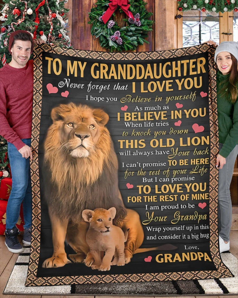BLANKET FOR GRANDSON – COMFORT & WARMTH GIFT FROM GRANDPA  Sherpa Fleece Quilt Blanket LUNA00 (SKUB09-113)