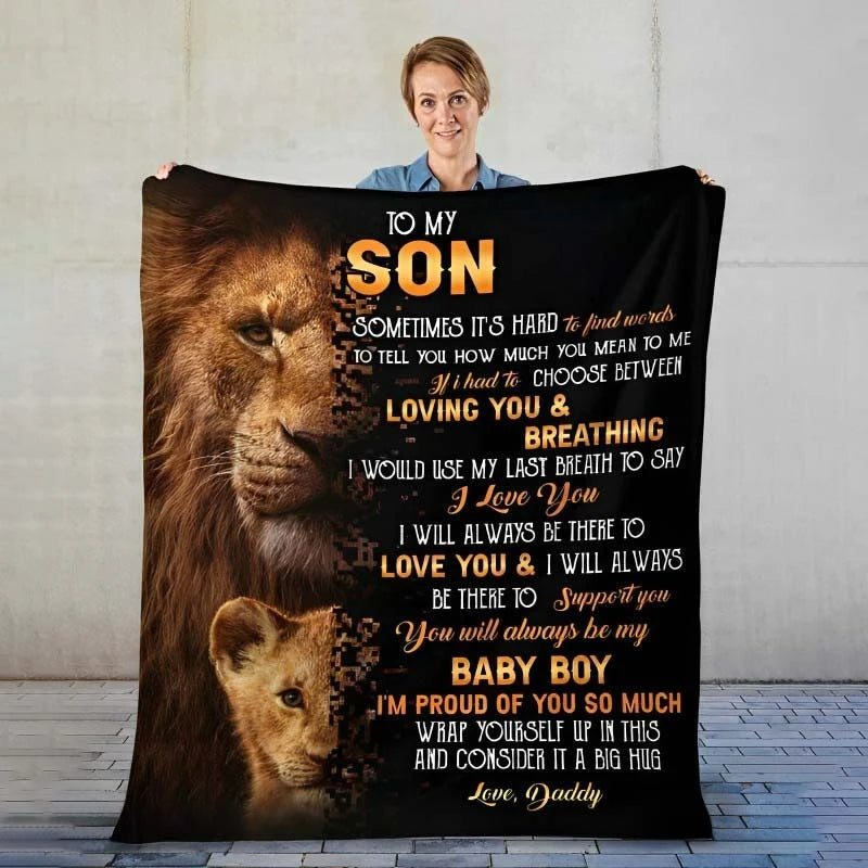 BLANKET FROM DAD - TO MY SON - LUNA(SKU2608-337)