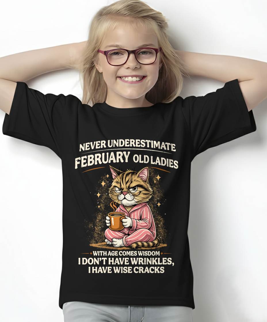FEBRUARY SHIRT, With age comes wisdom - FMA LUNA02 (SKU2604-99-02)