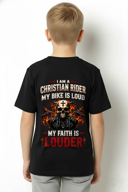 CHRISTIAN RIDER MY BIKE IS LOUD MY FAITH IS LOUDER - SHIRT FOR MEN - LUNA00 (SKU2608-602)