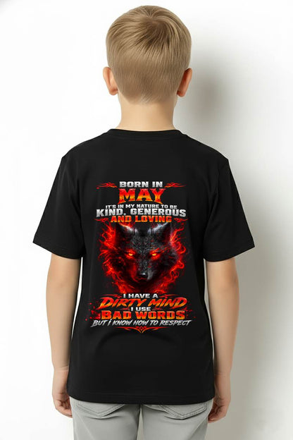 MAY - I’M KIND, GENEROUS AND LOVING, WITH A DIRTY MIND, A FOUL MOUTH, AND RESPECT FOR OTHERS - SHIRT FOR MEN - LUNA05 (SKU2610-80-05)
