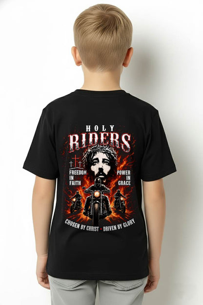 HOLY RIDERS FAITH & GRACE CHOSEN BY CHRIST DRIVEN BY GLORY - SHIRT FOR MEN - LUNA00 (SKU2608-216)