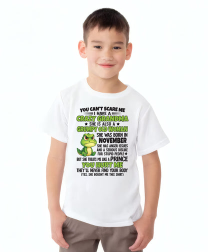 NOVEMBER - YOU CAN'T SCARE ME - FOR GRANDSON - GIFT FROM GRANDMA - LUNA11 (SKU09-85-11)