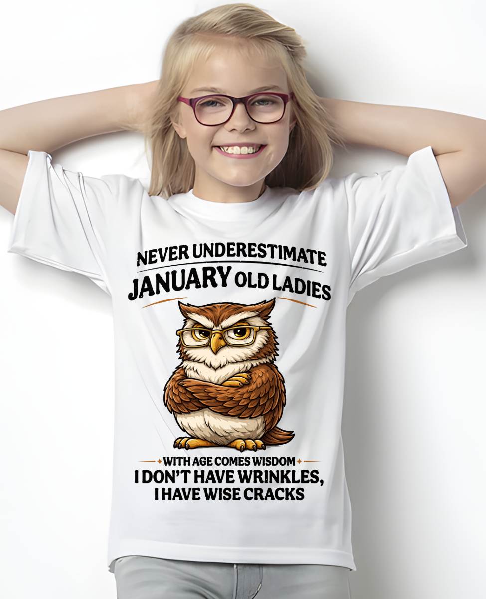 JANUARY SHIRT, With age comes wisdom - FMA LUNA01 (SKU2604-101-01)