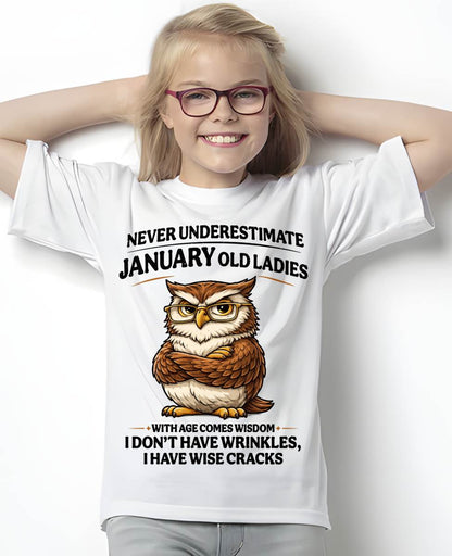 JANUARY SHIRT, With age comes wisdom - FMA LUNA01 (SKU2604-101-01)