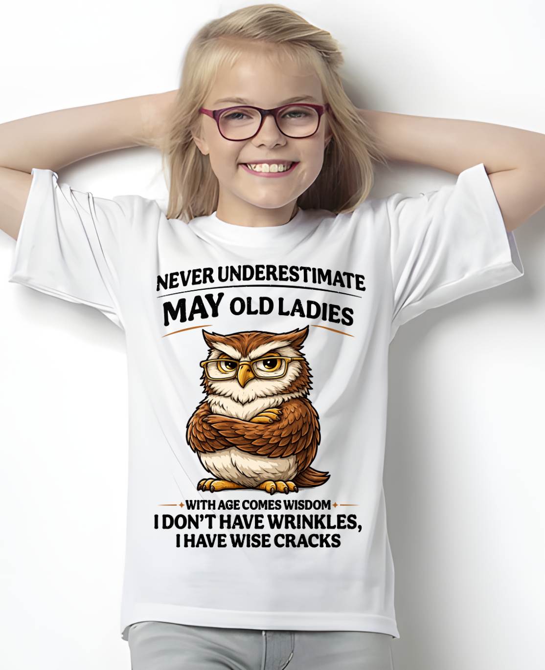 MAY SHIRT, With age comes wisdom - FMA LUNA01 (SKU2604-101-05)