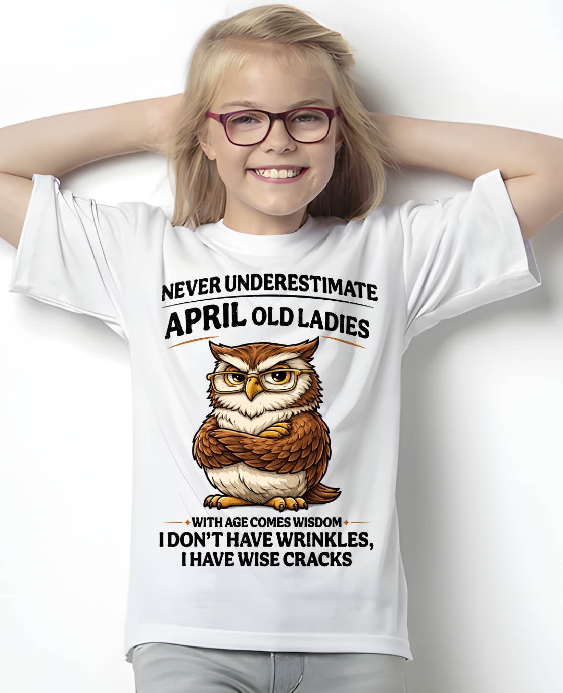 APRIL SHIRT, With age comes wisdom - FMA LUNA01 (SKU2604-101-04)