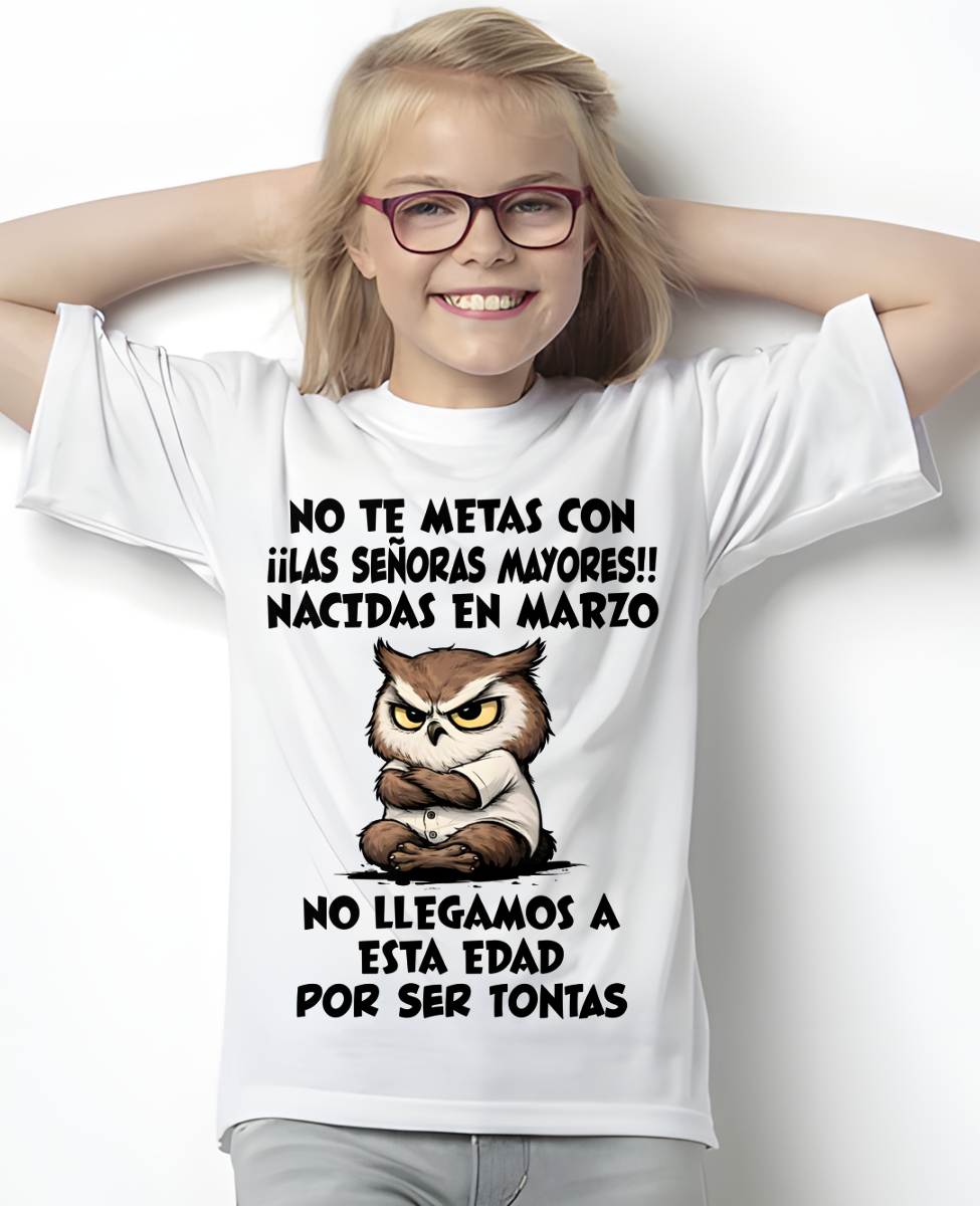 MARZO SHIRT, NO TE METAS CON MUJERES MAYORES - FMA LUNA03 (SKU2604-163-03)