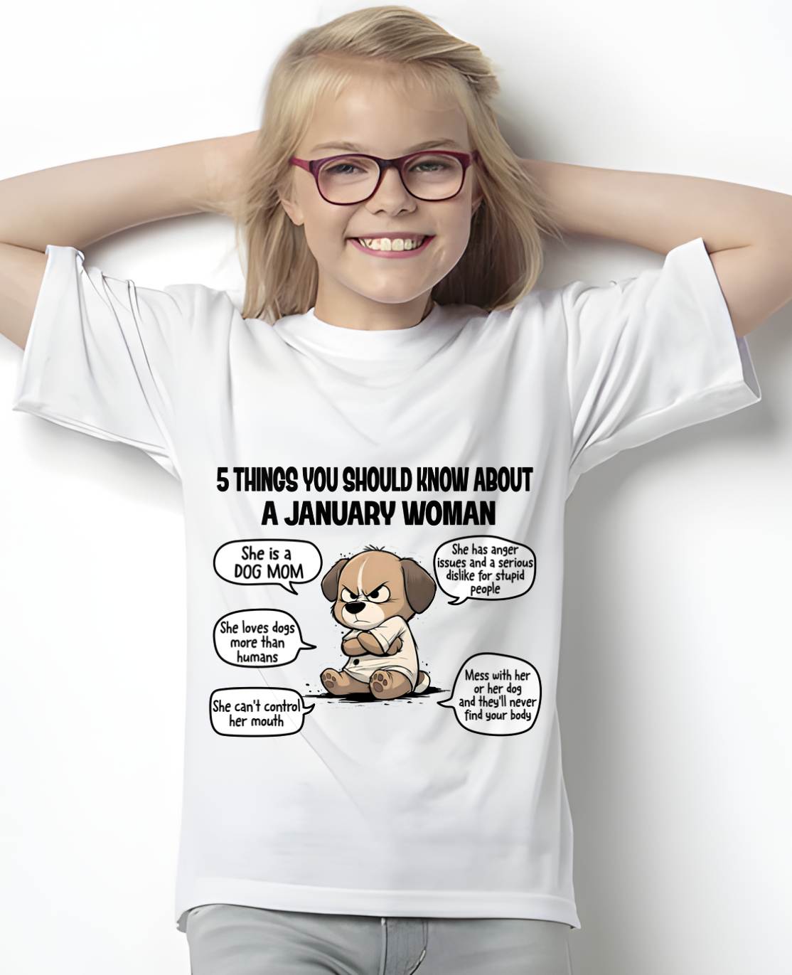 JANUARY SHIRT, 5 THINGS YOU SHOULD KNOW ABOUT THIS WOMAN - LUNA01 (SKU2604-311-01)