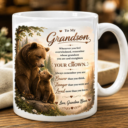 TO MY GRANDSON MUG - GIFT FROM GRANDMA - luna00 (SKU2608-246)