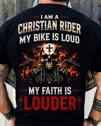 CHRISTIAN RIDER MY BIKE IS LOUD MY FAITH IS LOUDER - SHIRT FOR MEN - LUNA00 (SKU2608-602)