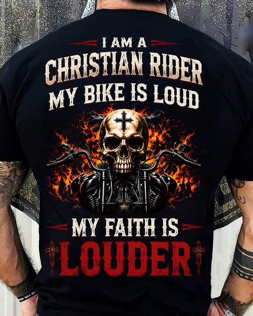 CHRISTIAN RIDER MY BIKE IS LOUD MY FAITH IS LOUDER - SHIRT FOR MEN - LUNA00 (SKU2608-602)