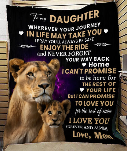 Special Gift For Your Daughter Blanket - From Mom (SKUB12-237)