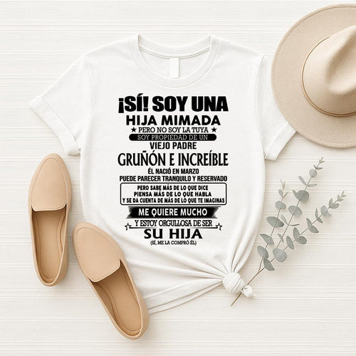 (Marzo) Padre Increíble - Regalo especial para hija - T03 (Sku.TbnA16)