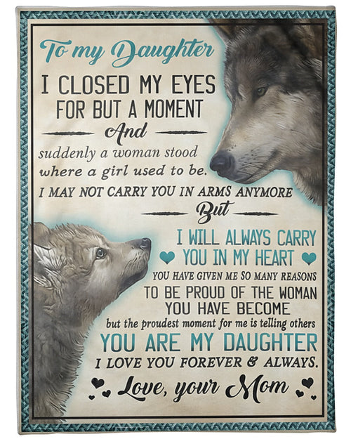 Special Gift For Your Daughter Blanket - From Mom (SKUB12-218)