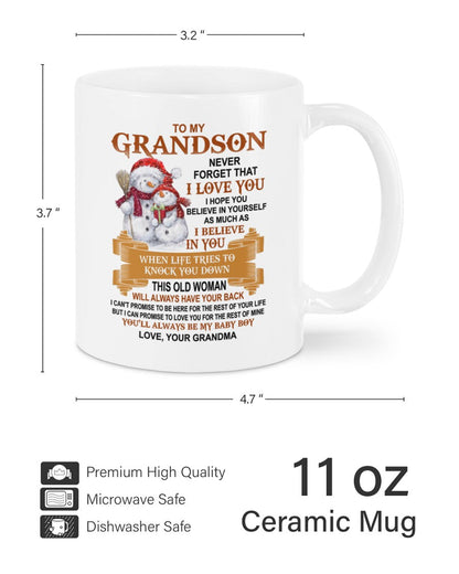 TO GRANDSON MUG 01 - GIFT FROM GRANDMA - LUNA00