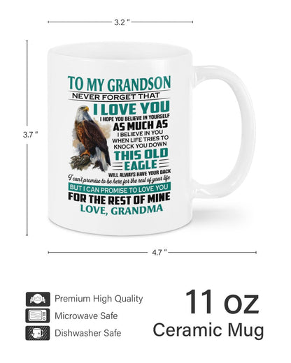TO GRANDSON MUG 02 - GIFT FROM GRANDMA - LUNA00